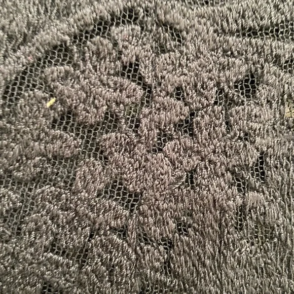 NWT designer Karen Harman black lace back exposed zipper blouse size medium - Picture 9 of 15